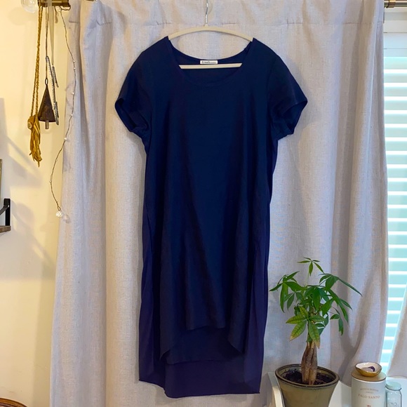 Fresh Laundry Botique brand Linen Navy Dress - Picture 3 of 6